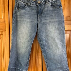 Classic Blue Denim Jean Capris